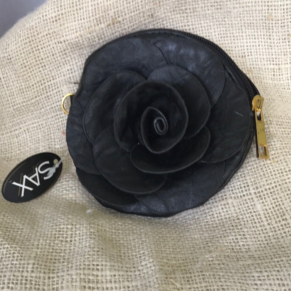Sax leather wallet small bag